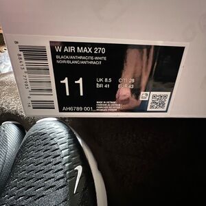Nike Air Max 270 Black and White Sneakers